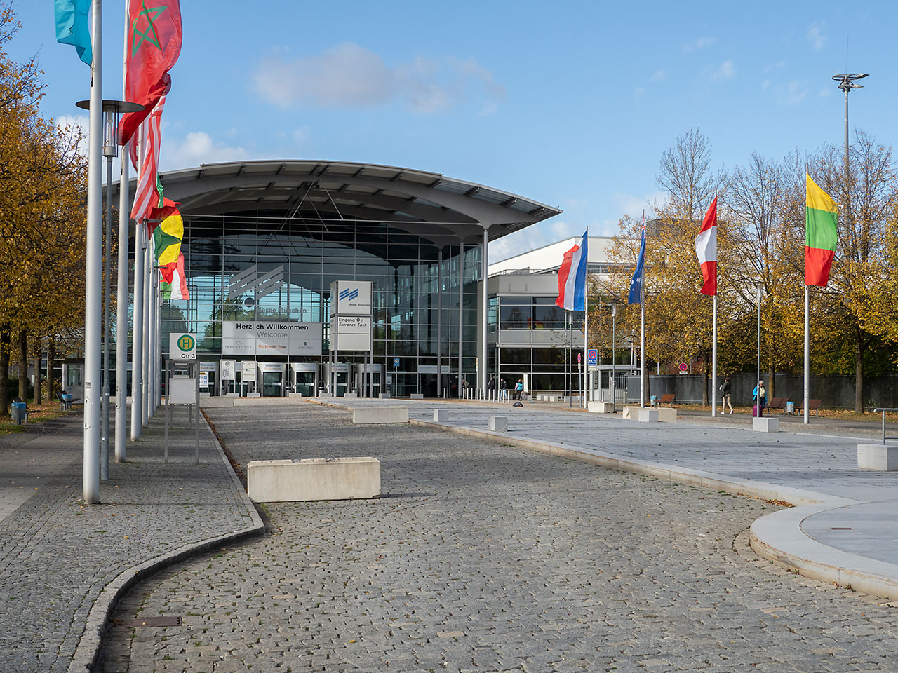 The entrance to the Munich show 2021