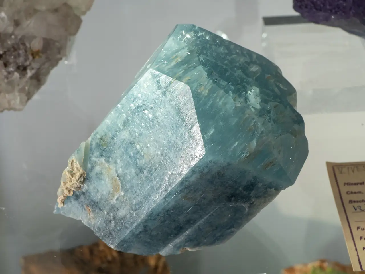 Unusual and richly shaped aquamarine crystal from Alto Lingonha, Mozambique.