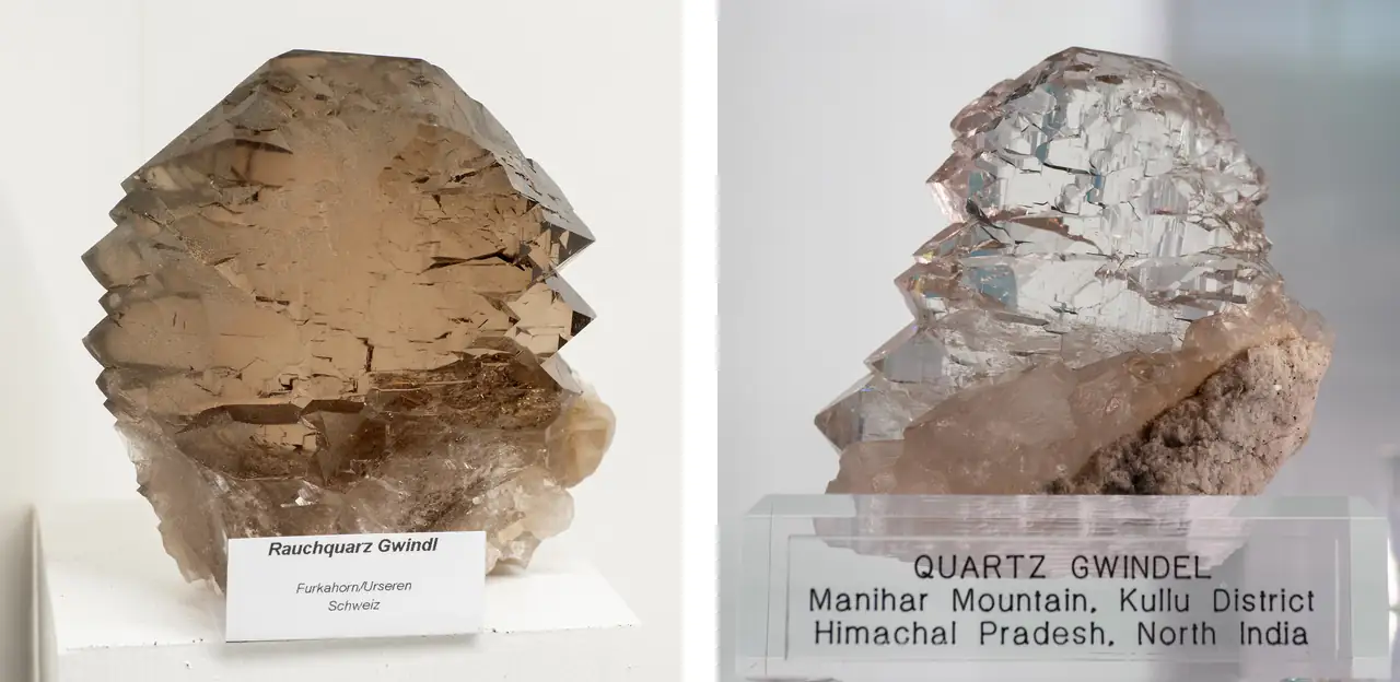 Open form of Gwindel quartz crystal