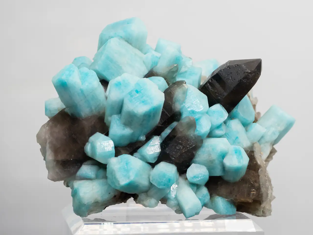 Amazonite with smoky quartz from Lake George, Colorado, USA