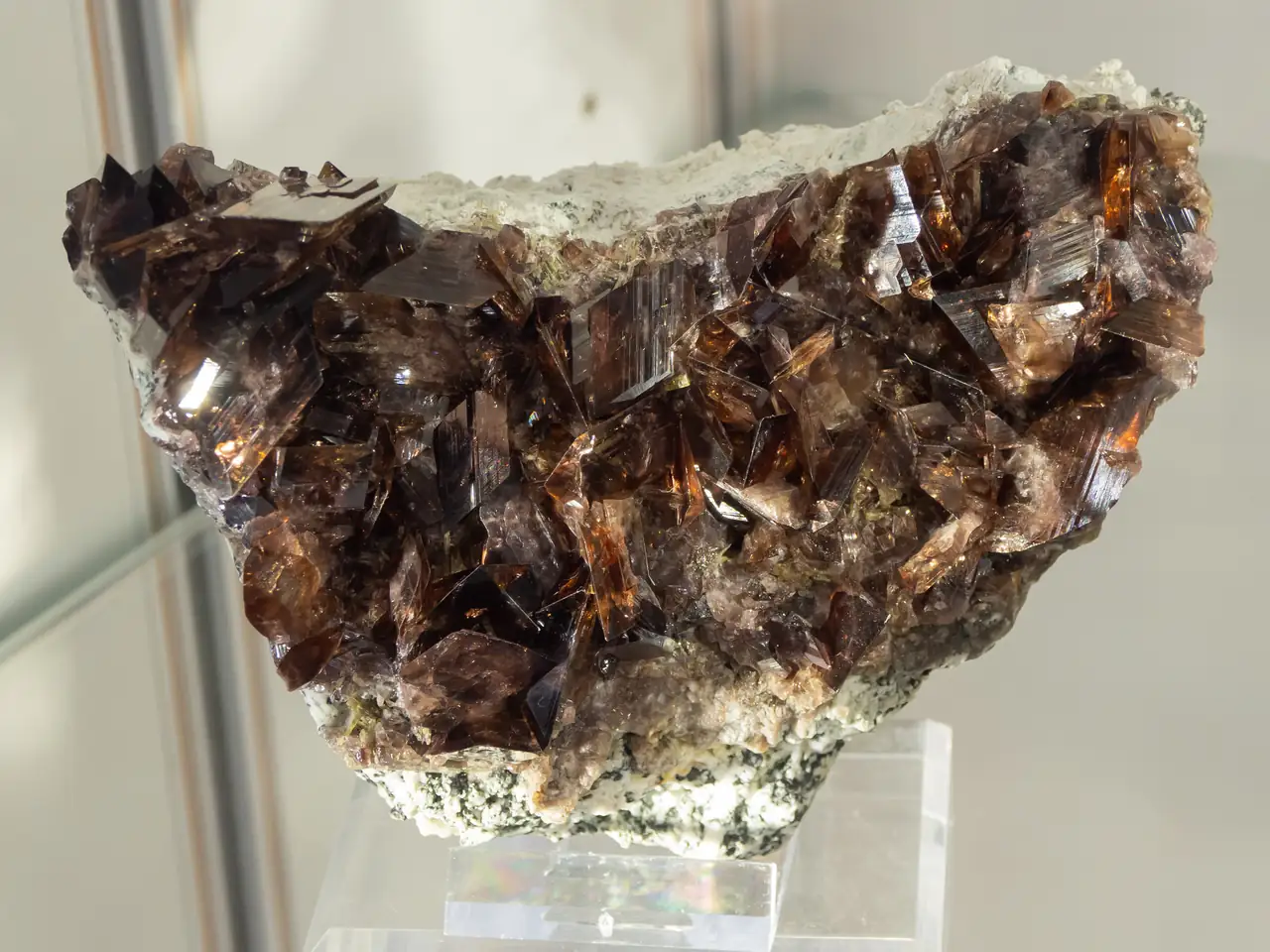 Nice axinite cluster from Rocher d'armentier, France