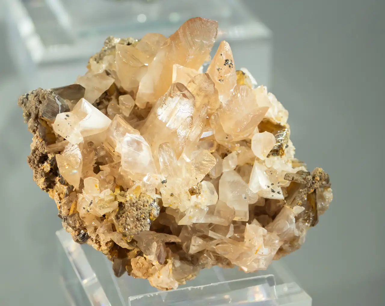 Cerussite crystal cluster from Touissit, Morocco