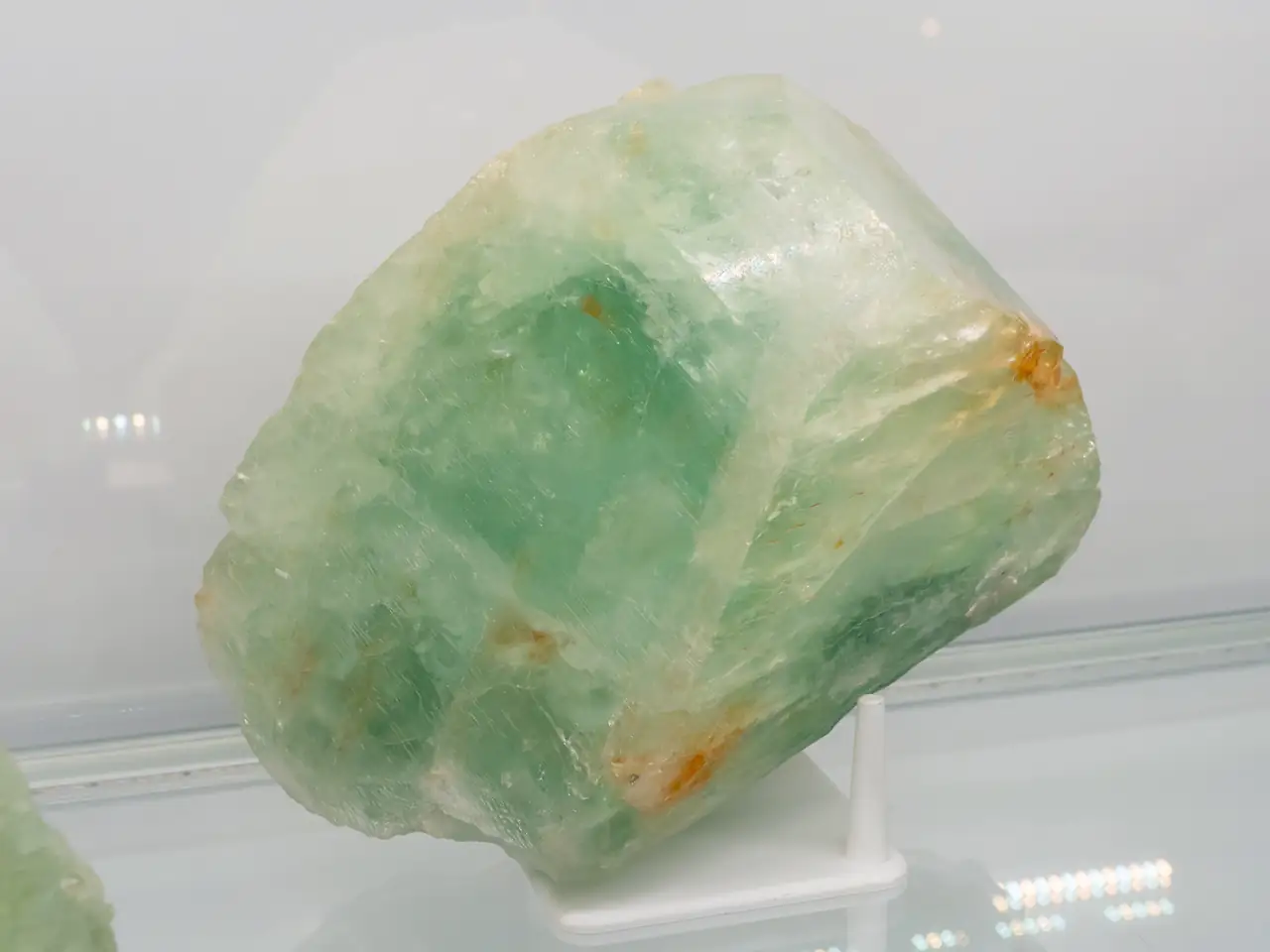 Large blue-green sanidine crystal from Itrongay, Madagascar