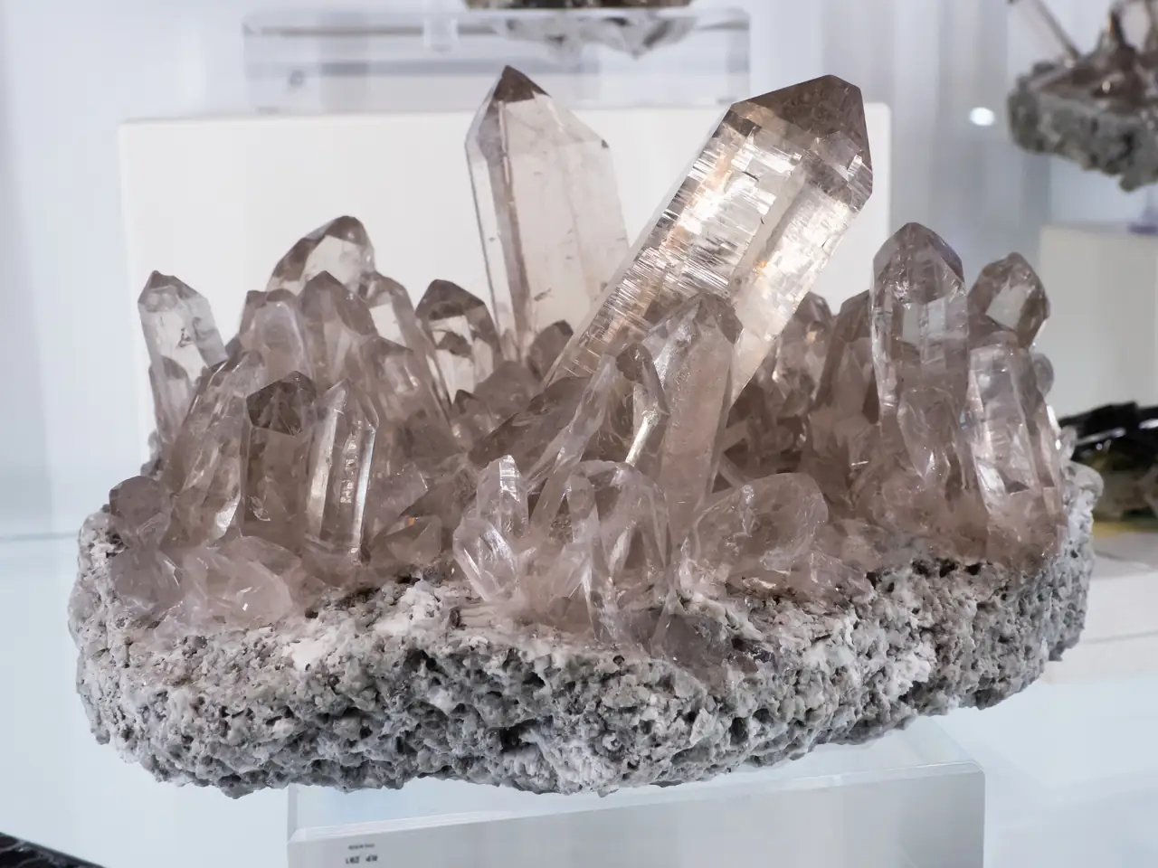 High quality pale smoky quartz crystals from Grimsel, Switzerland