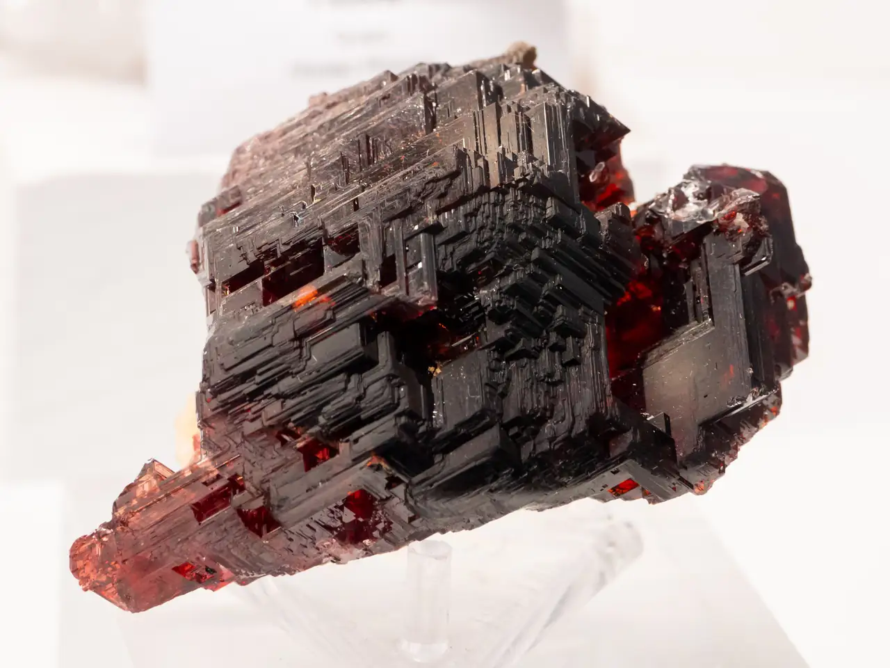 Spessartine crystal from Nevagedora Mine, Minas Gerais, Brazil.