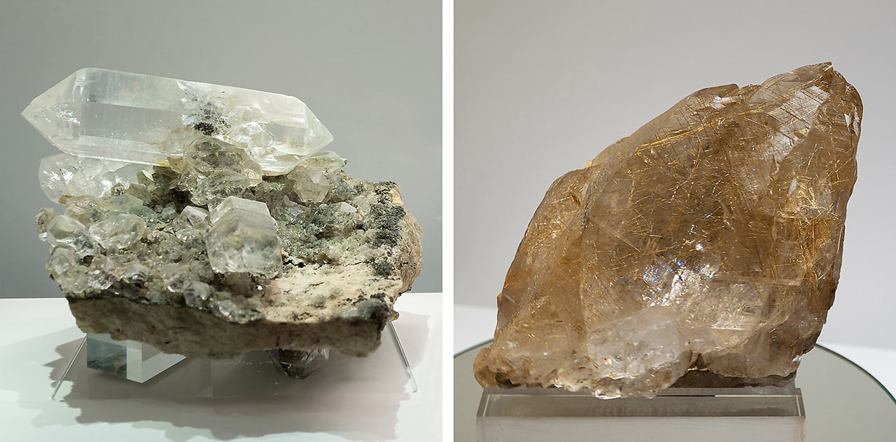 Alpine qurtz crystals from the Hohe Tauern, Austria