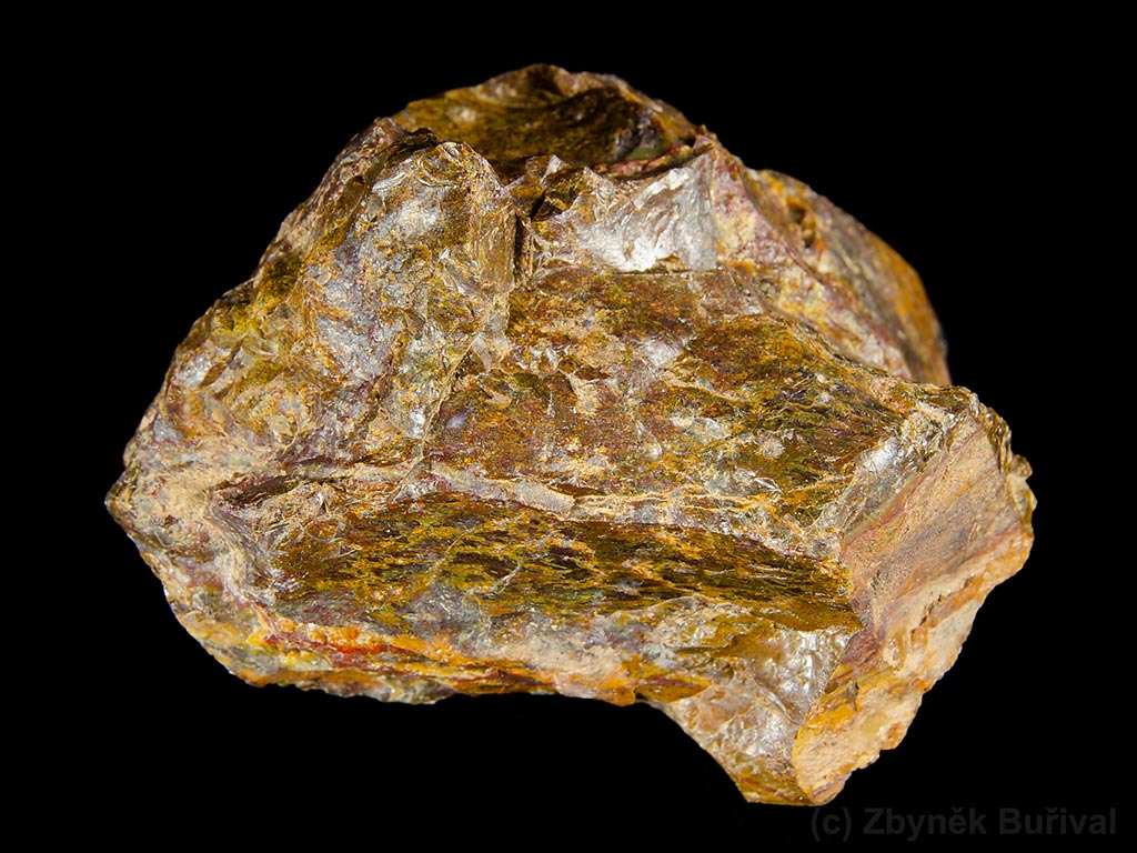 Rough brown opal from serpentinite