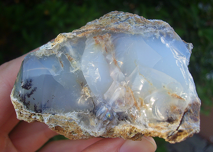 Milky opal from Křemže, Czech Republic