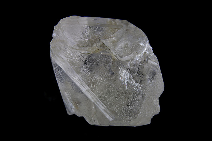 Crystal of clear scheelite from Alpine clefts in Grimsel area, Switzerland