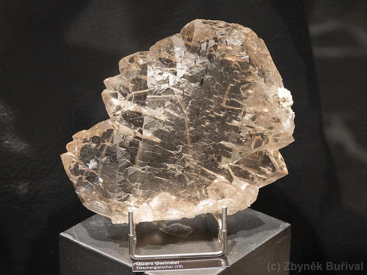 smoky quartz gwindel from Fieschergletscher, Switzerland