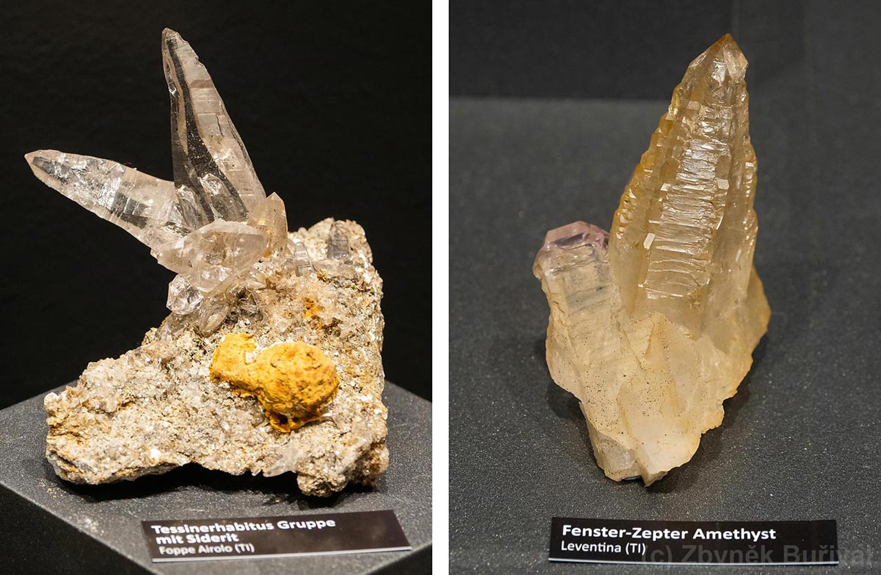 Amethyst and quartz from Kanton Ticino, Switzerland