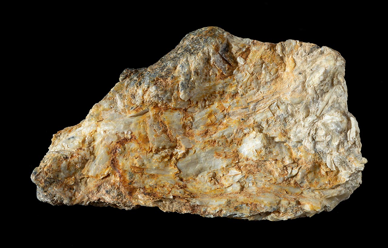 Fibrous pale colored sillimanite aggregate from Jeseniky Mts., Czech Republic