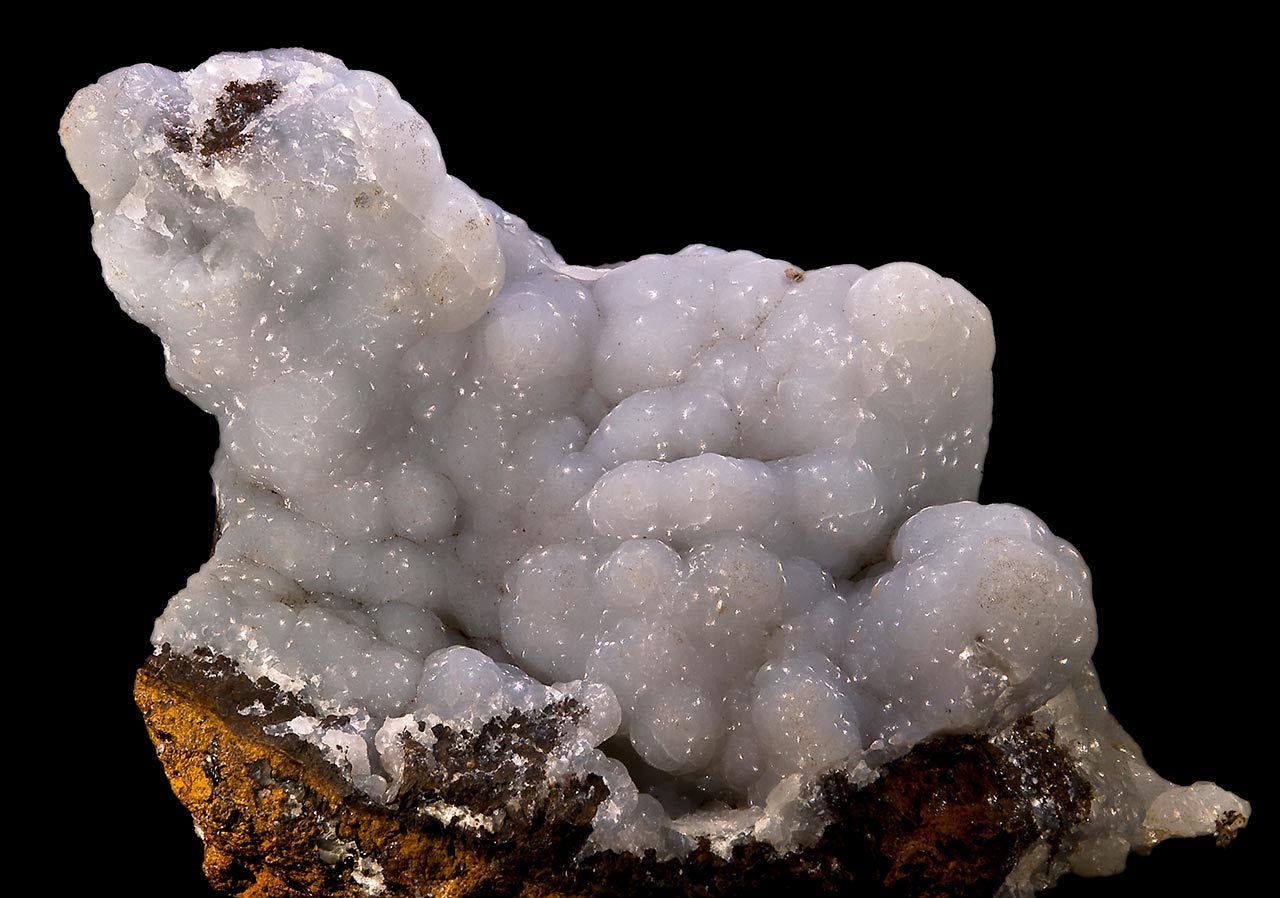 Light gray botryoidal smithsonite from Lavrion, Greece