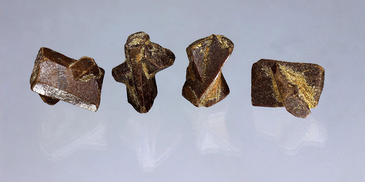 Classic 60° X-shaped staurolite twinned crystals from Vakinankaratra Madagascar