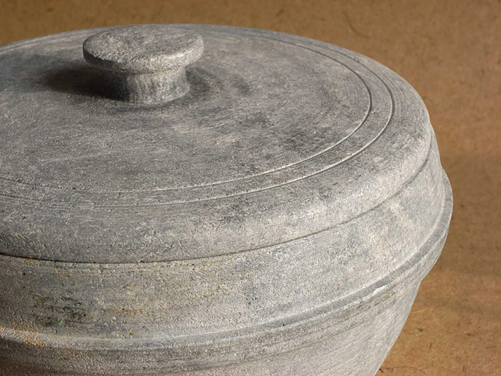 Historic pot made of talc - soapstone