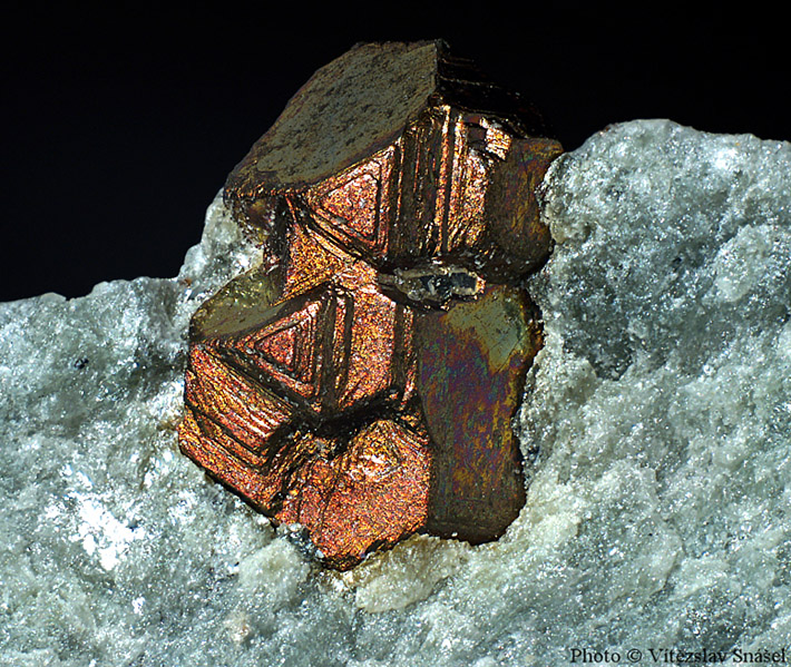 Talc with pyrite from Habachtal, Austria