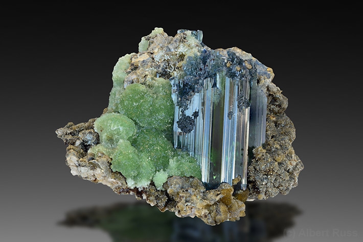 Vivianite crystals from Bolivia