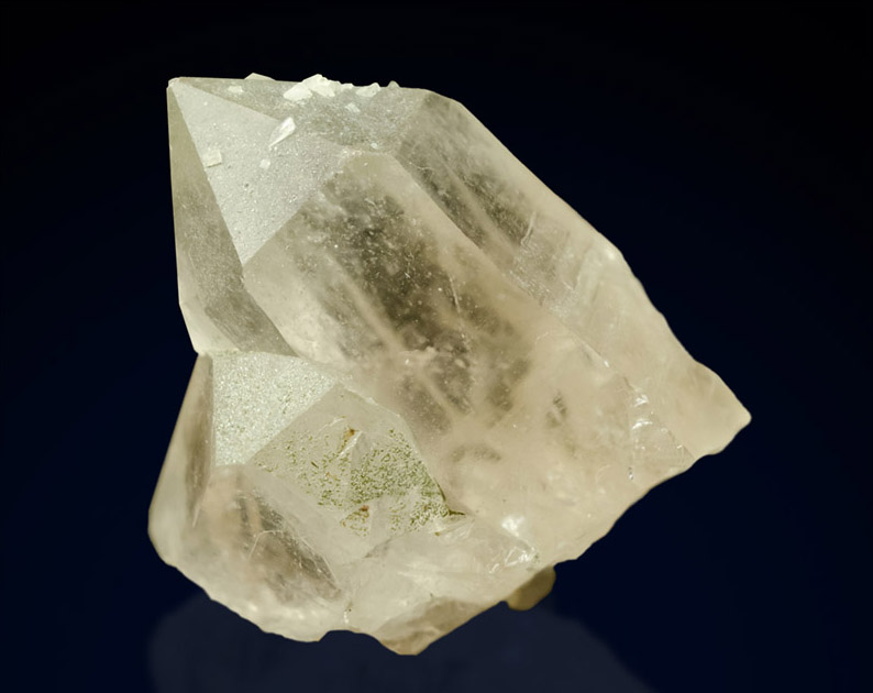 Quartz (var. Rock Crystal, Orthoclase (var. Adularia)