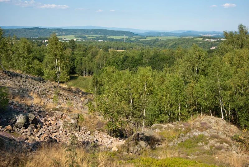 Mineral locality Krásno, Vysoký kámen, greisen, Czech Republic