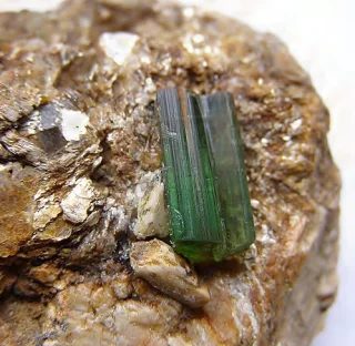 Mineral photo of Elbaite from locality Dobrá Voda, Czech Republic