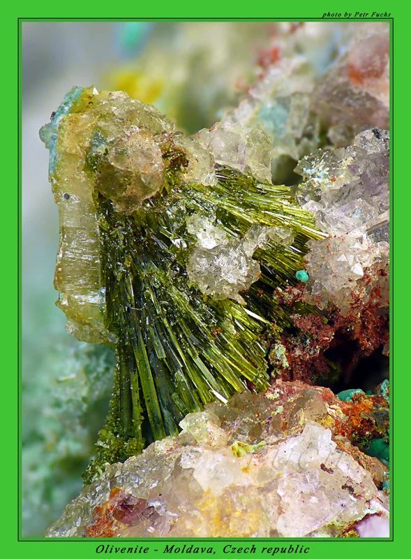 Mineral photo of Olivenite from locality Moldava, Czech Republic