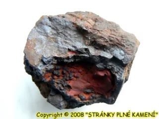 Mineral photo of Hematite, Siderite (var. oligonite) from locality Strážovice u Kyjova, Czech Republic