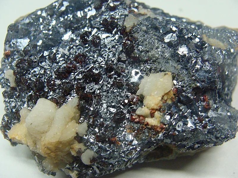 Mineral photo of Galena, Sphalerite from locality Březové Hory, Czech Republic
