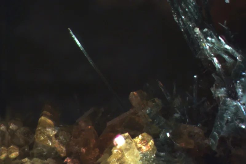 Mineral photo of Actinolite, Epidote from locality Wedretta di Sissone, Italy