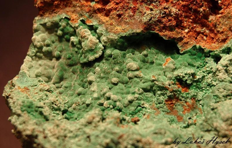 Mineral photo of Malachite from locality Borovec, Czech Republic