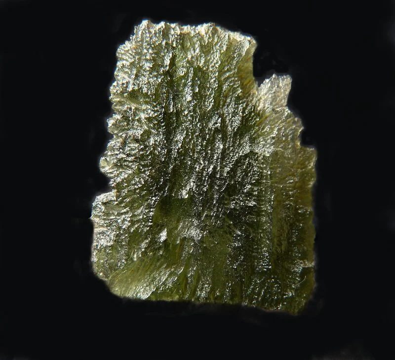 Mineral photo of Moldavite from locality Nesměň, Czech Republic