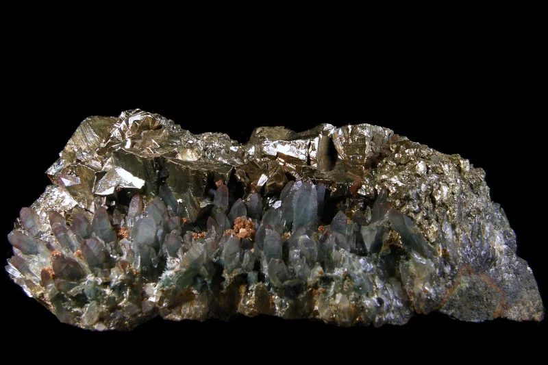 Chalcopyrite, Quartz