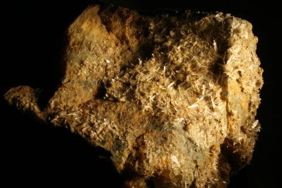 Mineral photo of Gypsum from locality Stříbro, Czech Republic