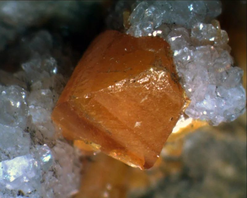 Mineral photo of Wulfenite from locality Bleiberg, Austria