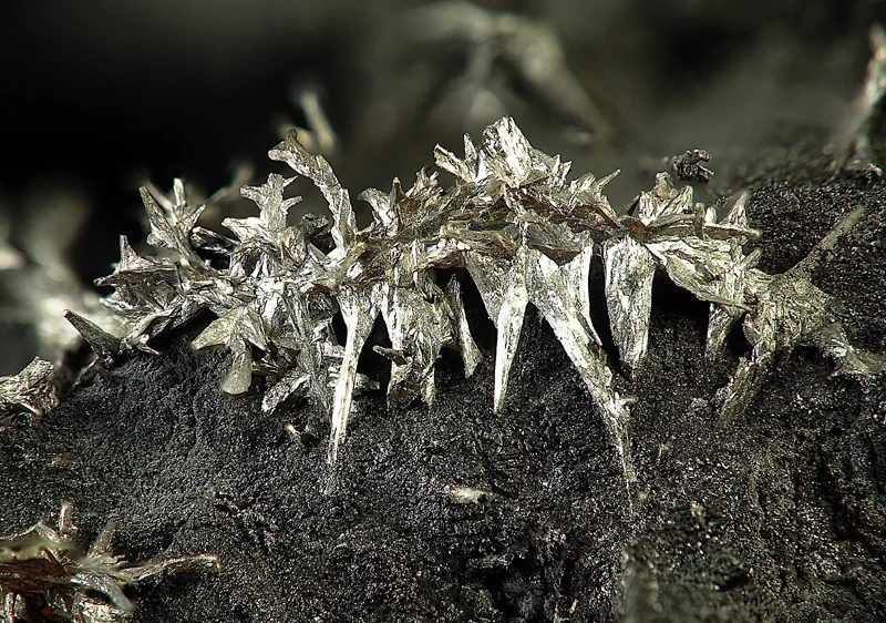 Mineral photo of Dyscrasite from locality Příbram, Czech Republic