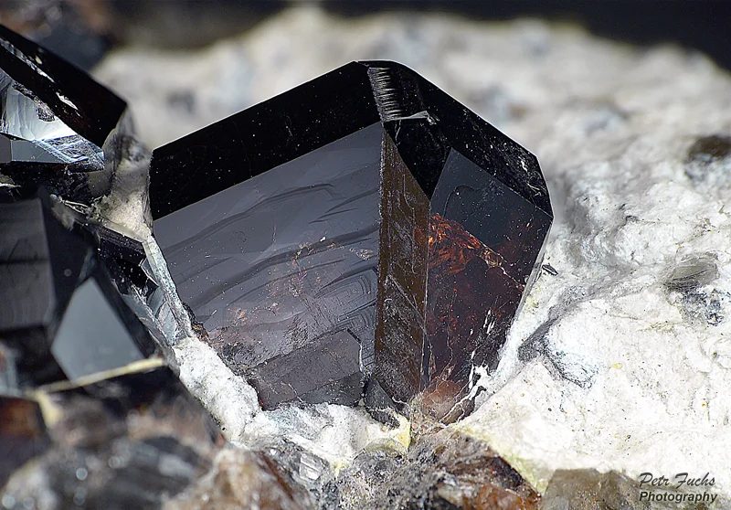 Mineral photo of Cassiterite from locality Krupka, Czech Republic