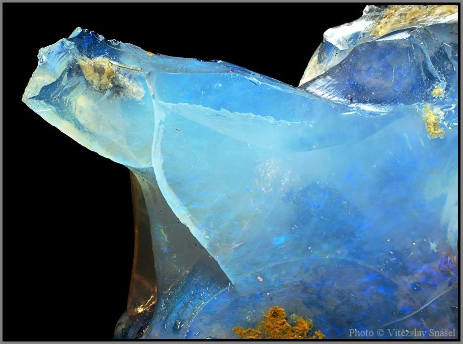 Mineral photo of Opal (var. precious) from locality Dubník, Slovakia