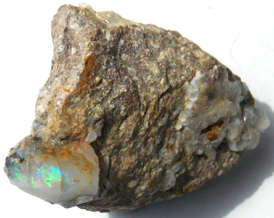 Mineral photo of Opal (var. precious) from locality Dubník, Slovakia