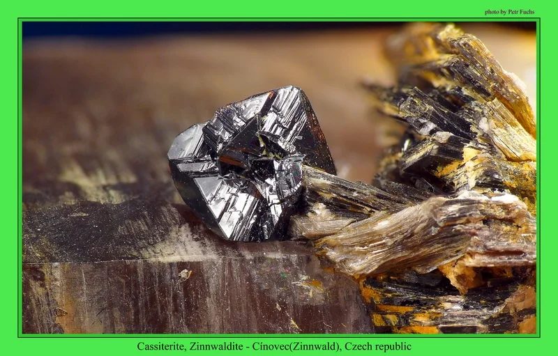 Mineral photo of Cassiterite from locality Cínovec, Czech Republic
