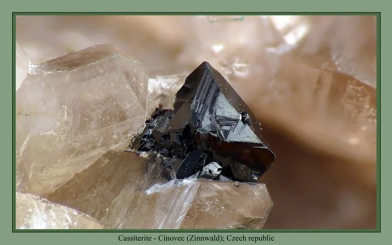Mineral photo of Cassiterite from locality Cínovec, Czech Republic