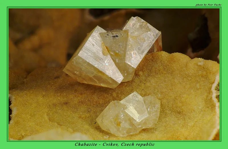 Mineral photo of Chabazite-(Ca) from locality Cvikov, Czech Republic