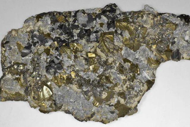 Mineral photo of Chalcopyrite from locality Banská Štiavnica, Slovakia