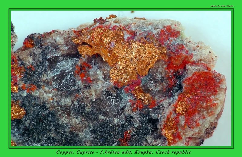 Mineral photo of Copper from locality Krupka, Czech Republic