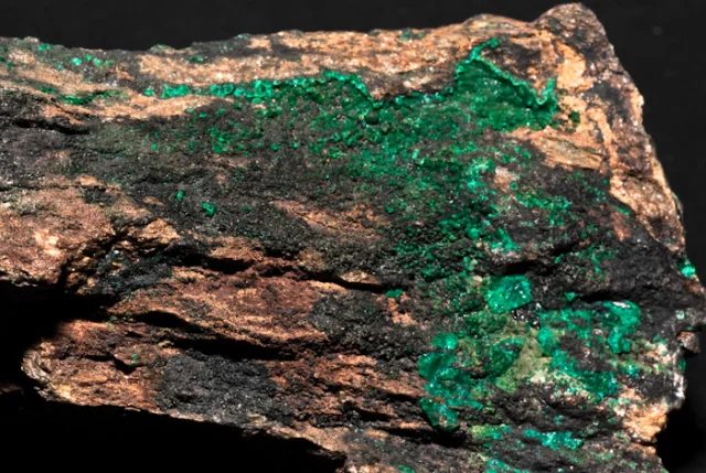 Mineral photo of Euchroite from locality Lubietová, Slovakia