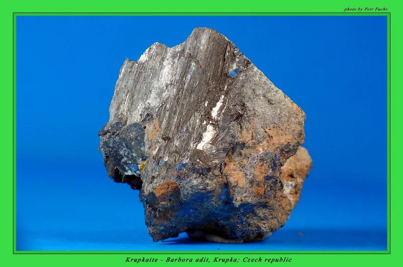 Mineral photo of Krupkaite from locality Krupka, Czech Republic