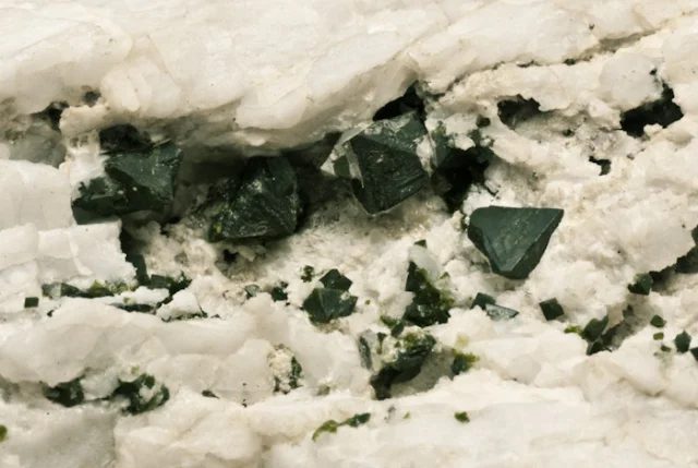 Mineral photo of Libethenite from locality Lubietová, Slovakia