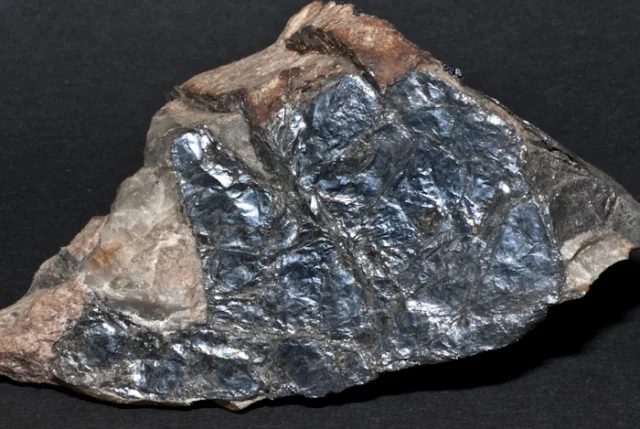 Mineral photo of Molybdenite from locality Krupka, Czech Republic