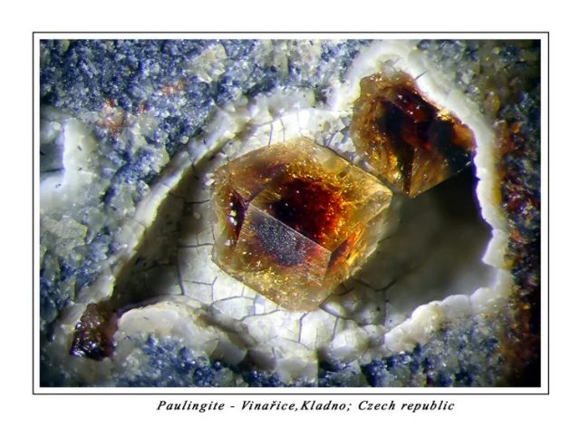 Mineral photo of Paulingite-(Ca) from locality Vinařice, Czech Republic