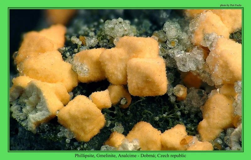 Mineral photo of Phillipsite-(Ca) from locality Dobrná, Czech Republic