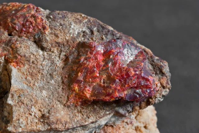 Mineral photo of Realgar from locality Jáchymov, Czech Republic