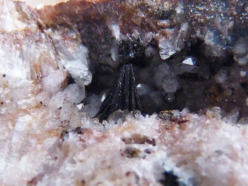 Mineral photo of Stibnite from locality Borovec, Czech Republic